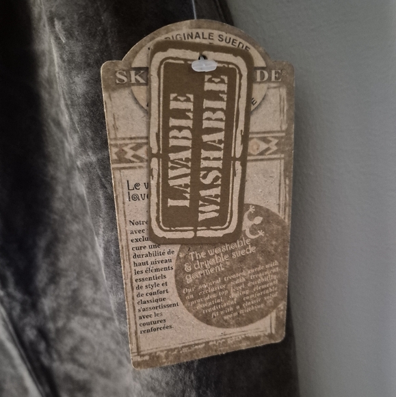 Skotts Suede Chocolate Brown Maxi Skirt. Size 12 NEW Fits One Size Down - Picture 4 of 11